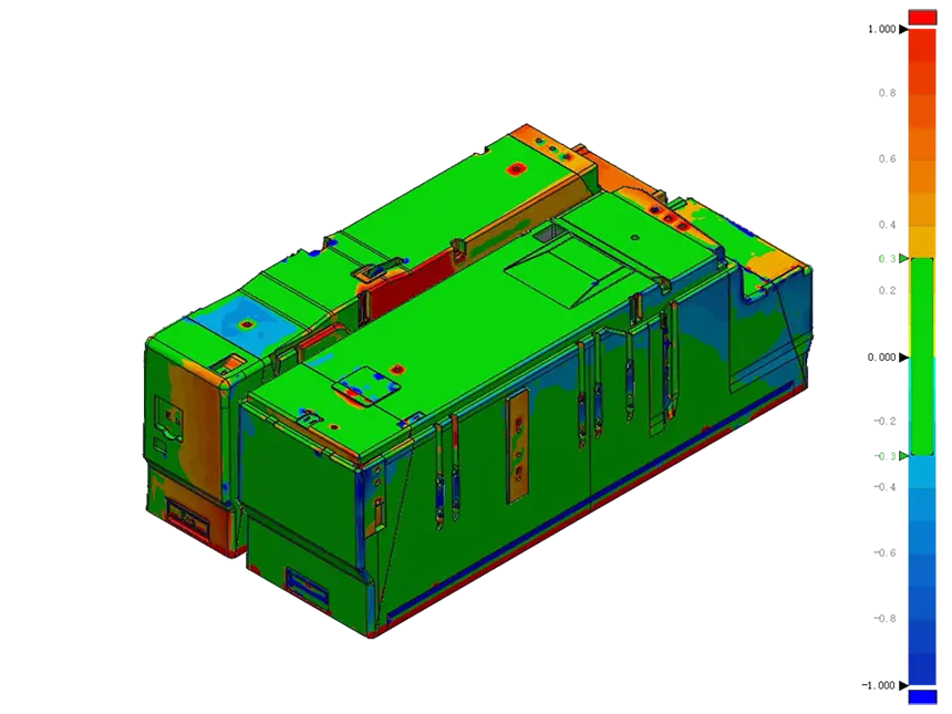 双门冰箱模具检测2